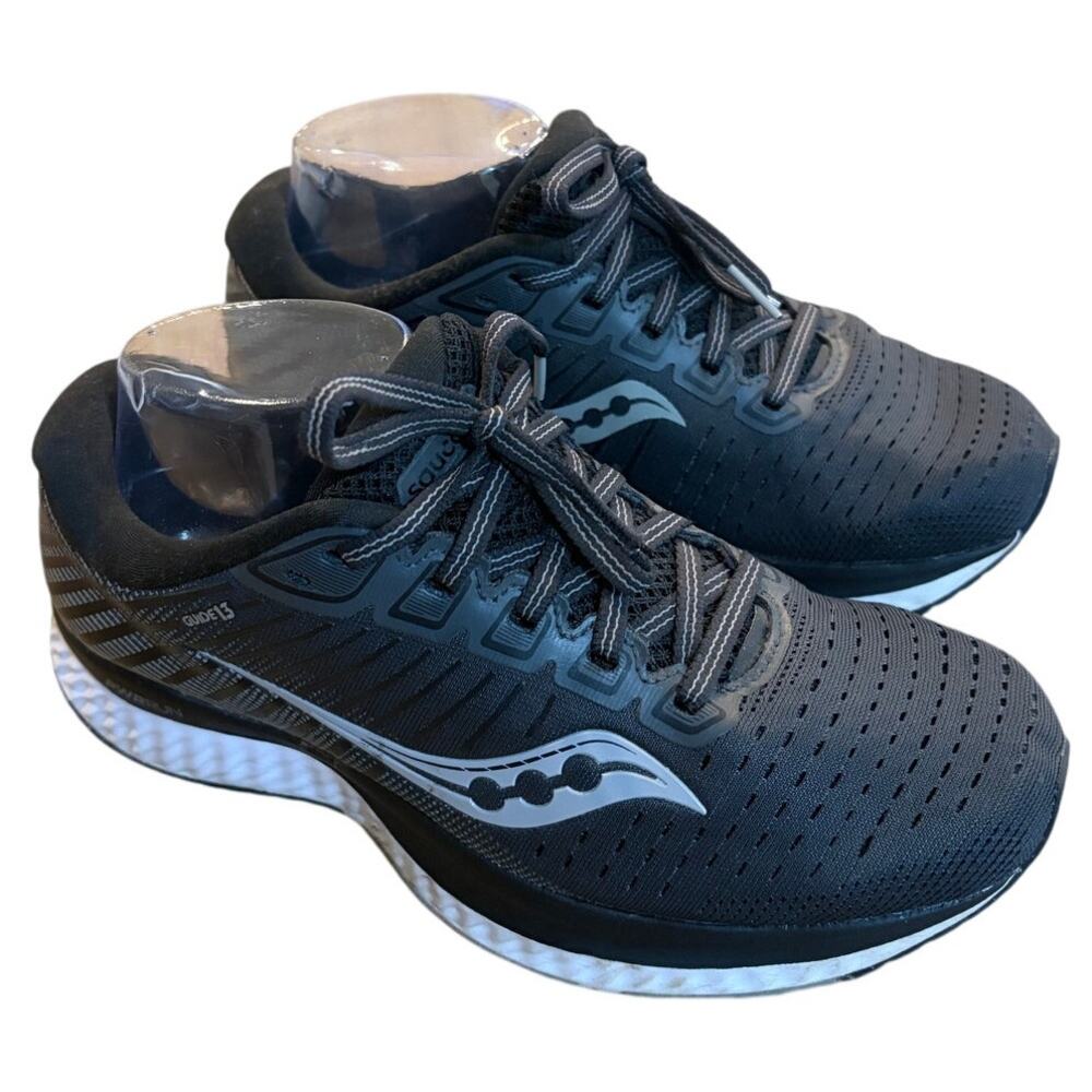 Saucony Guide 13 PWRRUN Running Shoes Sneakers Black Women's Size 7